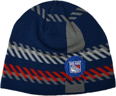 47 Hartford Whalers Old Time Hockey (OTH) Cuffless Rugby Stripe Beanie Hat - NHL Knit Skull Cap in Saudi Arabia