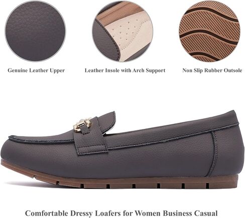 Genuine Leather Loafers for Women Driving Moccasins Business Casual Work Shoes Comfortable & Lightweight Womens Dress Flats Slip On Shoes in Saudi Arabia
