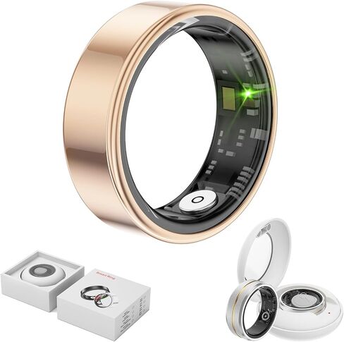 حلقة ذكية لتعقب الصحة، Anillo Inteligente para Hombre، حلقات صحية للنساء والرجال، حلقة نوم ببطاريات تدوم طويلاً (فضي، 11#) in Saudi Arabia