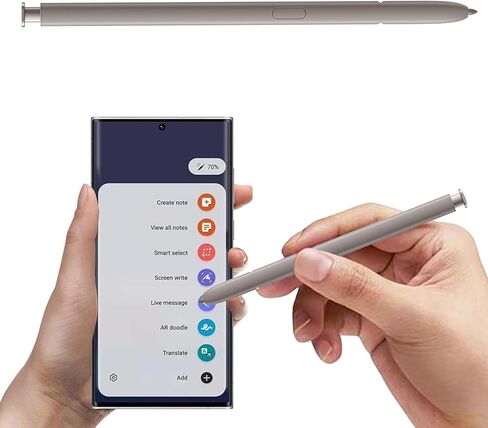 Galaxy S24 Ultra S Pen Replacement for Samsung Galaxy S24 Ultra S Pen Without Bluetooth for Samsung Galaxy S24 Ultra 5G Stylus Pen with Eject Pin (Dark Gray) Type-C Convertor in Saudi Arabia