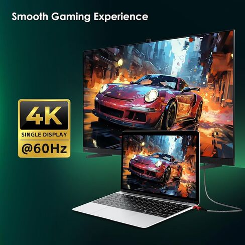 120Gbps Bandwidth for Thunderbolt 5 Cable 1.6FT, Support 80Gbps, PD 240W, 16K / 8K@60Hz, 4K@540Hz, USB C Video Display Cable for Thunderbolt 4/3, iPhone 16/15, Docking, SSD, USB4 in Saudi Arabia