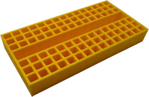 GarageInOrder 3d Printed Impact Bit Organizer for DeWalt Small Toughcase (1 Compartment + 90 bits) (Yellow) in Saudi Arabia