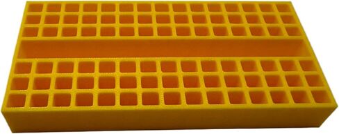 GarageInOrder 3d Printed Impact Bit Organizer for DeWalt Small Toughcase (1 Compartment + 90 bits) (Yellow) in Saudi Arabia