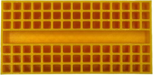 GarageInOrder 3d Printed Impact Bit Organizer for DeWalt Small Toughcase (1 Compartment + 90 bits) (Yellow) in Saudi Arabia