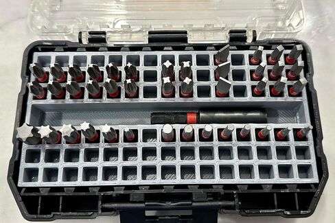 GarageInOrder 3d Printed Impact Bit Organizer for DeWalt Small Toughcase (1 Compartment + 90 bits) (Yellow) in Saudi Arabia