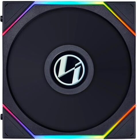Lian Li UNI Fan TL RGB 140 Reverse Airflow PWM Fan – 140mm, Dual-Zone RGB Lighting, High-Performance Cooling, Daisy-Chain, Black in Saudi Arabia