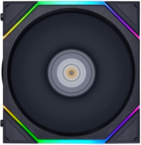 Lian Li UNI Fan TL RGB 140 Reverse Airflow PWM Fan – 140mm, Dual-Zone RGB Lighting, High-Performance Cooling, Daisy-Chain, Black in Saudi Arabia