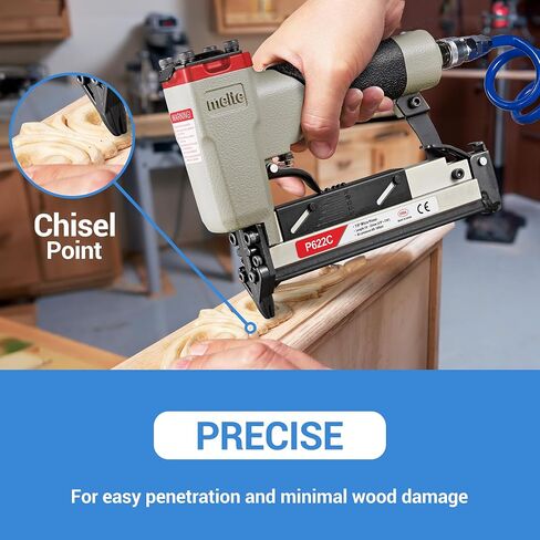 meite 23 Gauge Pin Nails, 3/4-Inch Micro Headless Piner Nails - Copper Plated 23GA Pins Nails for Nail Gun, Ideal for Fine Woodworking and Trim Work (10,000 PCS) in Saudi Arabia