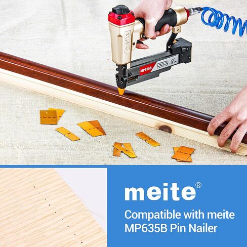 meite 23 Gauge Pin Nails, 3/4-Inch Micro Headless Piner Nails - Copper Plated 23GA Pins Nails for Nail Gun, Ideal for Fine Woodworking and Trim Work (10,000 PCS) in Saudi Arabia