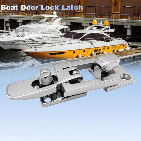 Boat Door Lock Latch Anti-Rattle 316 Stainless Steel Marine Hardware Lockable Hold Down Clamp Latch Fastener Clamp with Screws in Kuwait