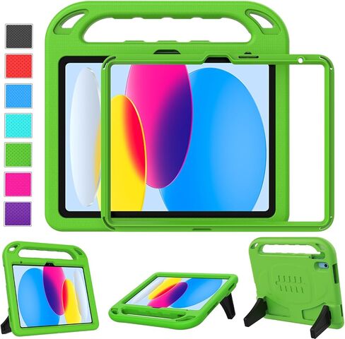 LTROP Kids Case for New iPad (A16) 11th Generation (11-inch, 2025)/ 10th Generation (10.9-inch, 2022) with Screen Protector, Durable Shockproof Handle Stand Cover Case for iPad 11th/ 10th Gen, Blue in Saudi Arabia