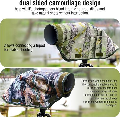 Camera Rain Cover with Openable Viewing Window & Strap Mountable Design,Waterproof Camera Raincoat Sleeve Protector(M) in Kuwait