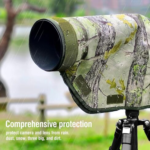 Camera Rain Cover with Openable Viewing Window & Strap Mountable Design,Waterproof Camera Raincoat Sleeve Protector(M) in Kuwait