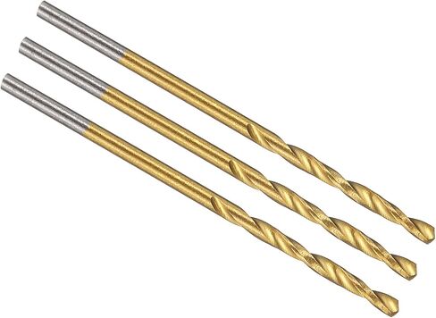PATIKIL 3.9mm Drill Bit, M42 8% Cobalt High-Speed Steel Jobber Straight Shank 135° Titanium Nitride (TiN) Coated for Hard Metal Stainless Steel - 1 Pack in Kuwait
