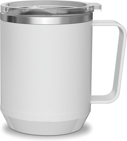 16oz Heated Coffee Mug with Flat Bottom for Rapid Heating , Stainless Steel Heated Coffee Cup Suitable for Different Coffee Mug Warmer/ Heaters, Heated Mug/Cup for Home and Office Desk,Wood Grain in Saudi Arabia