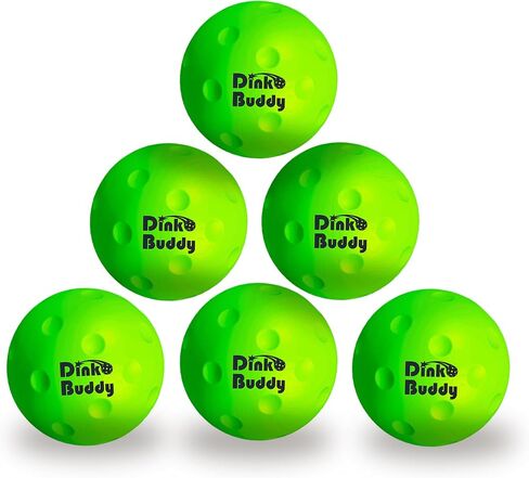 Foam Pickleball Balls - Quiet Indoor/Outdoor Pickleballs Ideal for Practice at Home - Standard and Small/Mini Training Sizes - Great for Kids, Adult, Training - (Size, Quantity) in Saudi Arabia