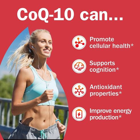 CoQ10 120 مجم 30 كبسولة هلامية، فيتامينات ومكملات الإنزيم المساعد Q10، ليسيثين الزنك السيلينيوم، دعم مضاد للأكسدة عالي الامتصاص لصحة القلب والطاقة، نباتي، خالي من الغلوتين، كمية تكفي لمدة 30 يومًا in Kuwait