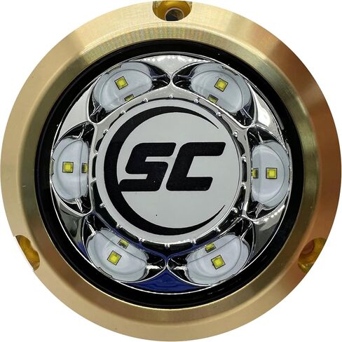 SC3 3" Bronze LED Underwater Boat Light - Color-Changing (RGBW) - 24 Watts - Tempered Glass Lens in Saudi Arabia