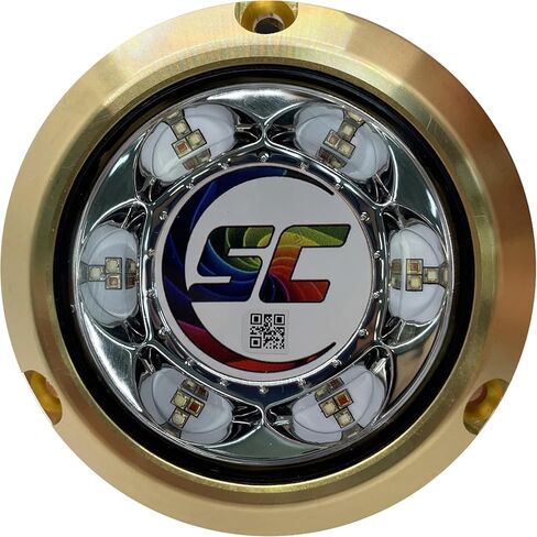 SC3 3" Bronze LED Underwater Boat Light - Color-Changing (RGBW) - 24 Watts - Tempered Glass Lens in Saudi Arabia