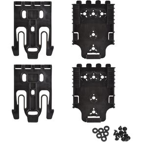 QLS Quick Locking System Kit with Fork & Duty Receiver Plate with Thigh Straps, Mid-Ride Universal Belt Loop Platform