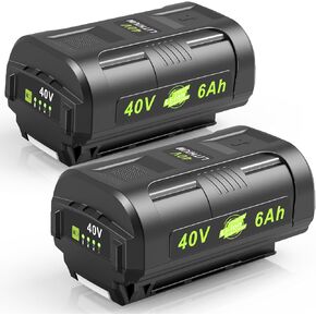 Replacement for Ryobi 40V Lithium Battery Replacement for Ryobi 40V 6.0Ah Lithium Battery OP4015 OP40201 OP4026 OP40261 OP4030 OP40301 OP4040 OP40401 OP4050 OP40601 OP4026A OP4050A OP4060A