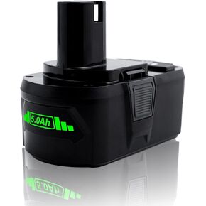 [Upgrade] 1Pack 5000mAh Replacement for Ryobi 18V Battery P108 Lithium ion ONE + 18-Volt Batteries P104 P105 P102 P103 P122 P109