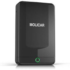 Car Gun Safe, Small Biometric Gun Safe for Handgun, Portable Fingerprint Quick Access Pistol Safe, Gun Lock Box for Car Under Seat Nightstand