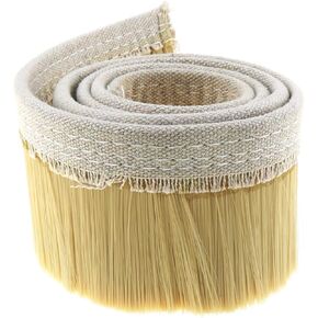 70mm Wide CNC Vacuum Dusting Brush Yellow Hoover Engraving Machine Dust Cover Nylon Strip Brush for Planer Spindle Motors and 3D Printer