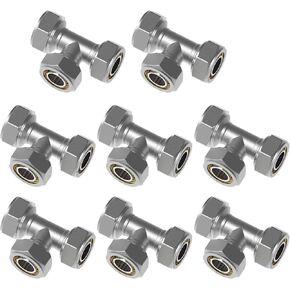 4Pcs 3/4" Nickel-plated Brass Elbow Air Line Fittings for 3/4 Inch Compressed Air Piping System