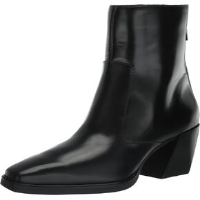 Vince Camuto Women's Viltana Stacked Heel Bootie Mid Calf Boot, Black, 12