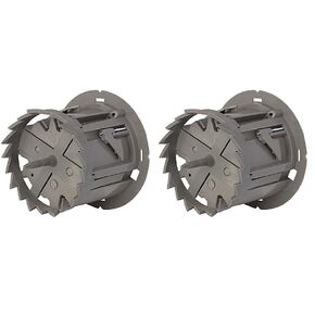 Southwire MSBST250 Smart, Shark Tooth Integrated Fixture and Ceiling Electrical Box w/Hole Saw, Supports 6 lb, Gray (Pack of 2)