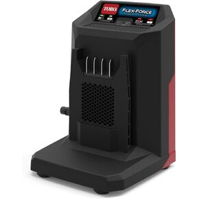 Toro 2 Ampere 60 Volt Max Lithium Ion Battery Charger متوافق مع أدوات نظام الطاقة المرنة مع مؤشرات ضوء حالة الشحن ، الأسود