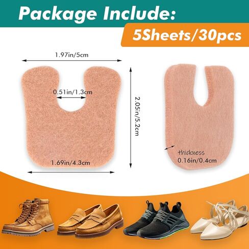 وسائد مسامير القدم، مزيلات مسامير القدم للقدمين، وسائد مسامير القدم ذاتية اللصق، واقيات مسامير القدم وتقليل الاحتكاك - شكل دائري، 10 ورقات (إجمالي 90 قطعة) in Kuwait