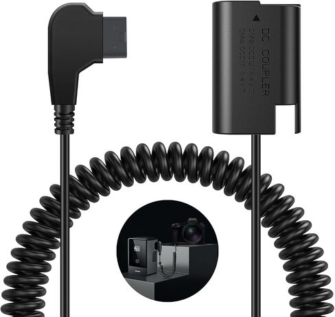 Neewer D Tap to En-EL15 Dummy Battion مع كابل لبطارية M MATTE ، مصدر طاقة مستمر مستقر لـ Nikon ZF Z6 Z6II Z7 II Z5 D850 D810 D810A D780 D750 D610 D500 D7500 D7200 ، VP-EP5B. in Kuwait