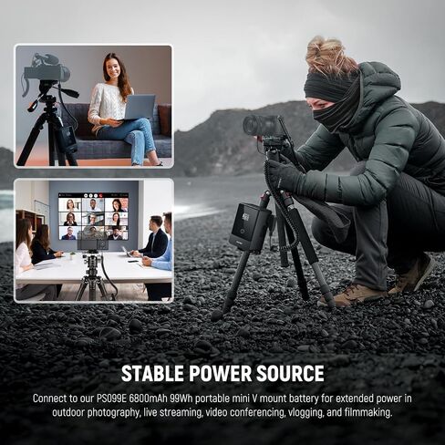 Neewer D Tap to En-EL15 Dummy Battion مع كابل لبطارية M MATTE ، مصدر طاقة مستمر مستقر لـ Nikon ZF Z6 Z6II Z7 II Z5 D850 D810 D810A D780 D750 D610 D500 D7500 D7200 ، VP-EP5B. in Kuwait