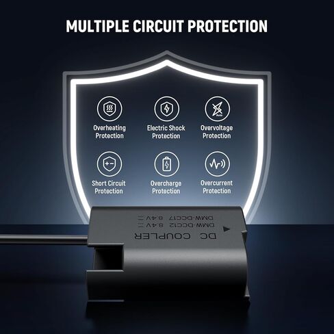 Neewer D Tap to En-EL15 Dummy Battion مع كابل لبطارية M MATTE ، مصدر طاقة مستمر مستقر لـ Nikon ZF Z6 Z6II Z7 II Z5 D850 D810 D810A D780 D750 D610 D500 D7500 D7200 ، VP-EP5B. in Kuwait