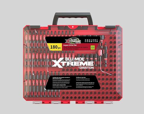 Disston BLU-MOL Xtreme 180 Piece Impact Driver/Screwdriver Bit Set E0100501 in Saudi Arabia