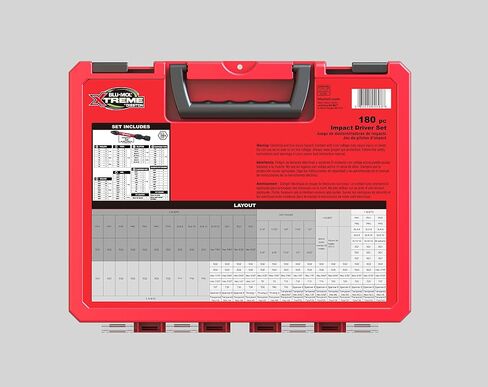 Disston BLU-MOL Xtreme 180 Piece Impact Driver/Screwdriver Bit Set E0100501 in Saudi Arabia
