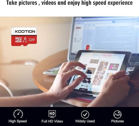 KOOTION 32GB Micro SD Card 5 Pack, Class 10 MicroSDHC Flash Memory Card with Adapter UHS-I, Full HD, C10 TF Card for Smartphone in Saudi Arabia