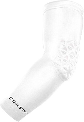 CHAMPRO Tri-Flex Compression Arm Sleeve with Elbow Padding, Medium, Black in Saudi Arabia