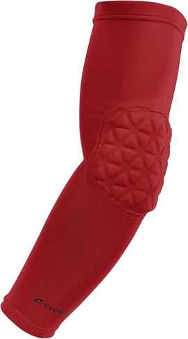 CHAMPRO Tri-Flex Compression Arm Sleeve with Elbow Padding, Medium, Black in Saudi Arabia
