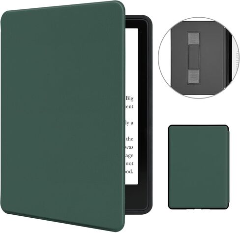 MOROCK Case for All-New 6.8" Kindle Paperwhite and Paperwhite Signature Edition (11th Generation, 2021 Released), Premium Lightweight PU Leather Cover with Hand Strap, Auto Sleep/Wake, Oat Coffee in Kuwait