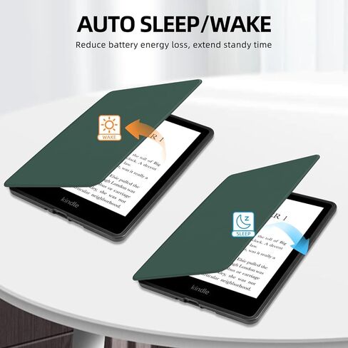 MOROCK Case for All-New 6.8" Kindle Paperwhite and Paperwhite Signature Edition (11th Generation, 2021 Released), Premium Lightweight PU Leather Cover with Hand Strap, Auto Sleep/Wake, Oat Coffee in Kuwait