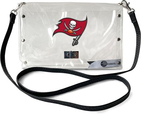 Littlearth Los Angeles Chargers NFL Clear Envelope Purse with Black Fashion Strap in Saudi Arabia