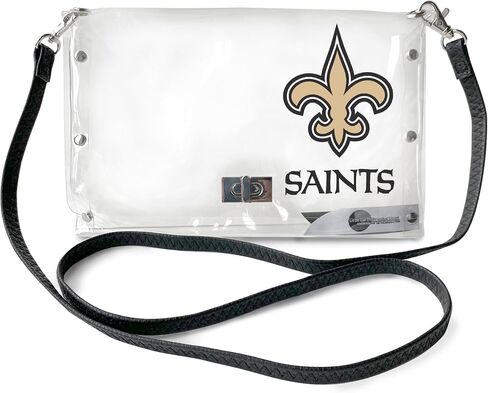 Littlearth Los Angeles Chargers NFL Clear Envelope Purse with Black Fashion Strap in Saudi Arabia