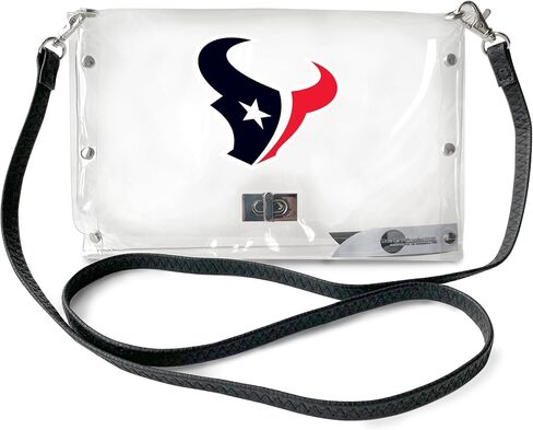 Littlearth Los Angeles Chargers NFL Clear Envelope Purse with Black Fashion Strap in Saudi Arabia