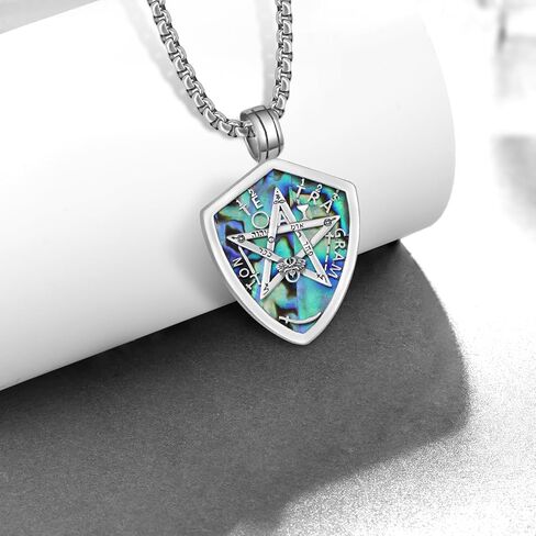 قلادة Tetragrammaton de Plata من الفضة الإسترليني عيار 925 من Tetragrammaton تميمة حماية وBuena Suerte للرجال in Kuwait