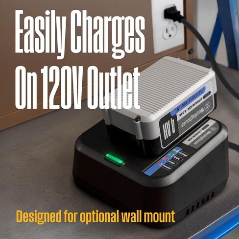 Westinghouse W20V2AMP 20 Volt 2 Amp Fast Charger, 120V, Universal 20V Lithium-ion Battery Charger, Compatible 20V Batteries (W20V2AH, W20V4AH, W20V5AH) in Saudi Arabia