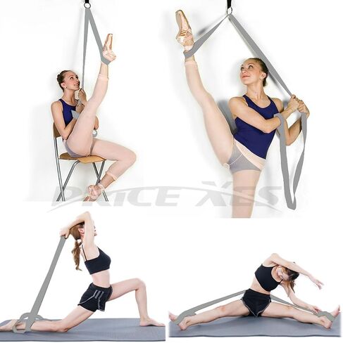 Door Flexibility & Stretching Leg Strap - Great for Ballet Cheer Dance Gymnastics or Any Sport Leg Stretcher Door Flexibility Trainer Premium Stretching Equipment (Rose) in Saudi Arabia