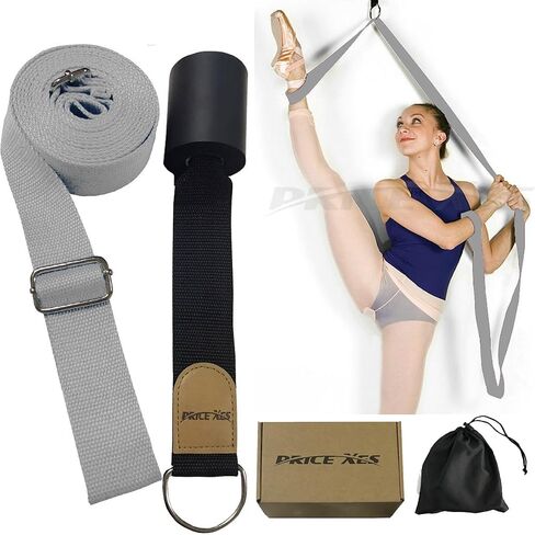 Door Flexibility & Stretching Leg Strap - Great for Ballet Cheer Dance Gymnastics or Any Sport Leg Stretcher Door Flexibility Trainer Premium Stretching Equipment (Rose) in Saudi Arabia